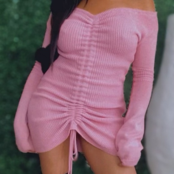 Pink sweater dress - Picture 1 of 2